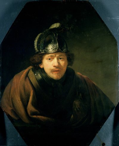 Zelfportret met Helm, 1634 door Rembrandt van Rijn